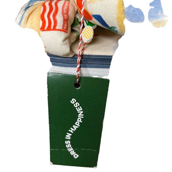 Farm Rio Copacabana Scarf Print Puffy Platform Sandals NWT Size 8 - Picture 8 of 9